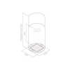 Απορροφητήρας Νησίδα Elica Tube Pro Island BL/A/43 Μαύρο Ματ 43 cm C Aporrofitiras Nisida Elica Tube Pro Island BL/A/43 Mavro Mat 43 cm C